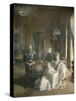 The Royal Family at Buckingham Palace, 1913-Sir John Lavery-Stretched Canvas