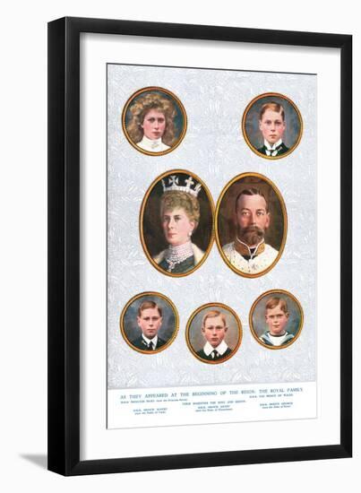 The Royal Family, c1935-W&d Downey-Framed Giclee Print