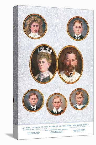 The Royal Family, c1935-W&d Downey-Stretched Canvas