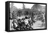 The Royal Family in the Highlands; Tug of War - Late 19th Century-null-Framed Stretched Canvas