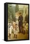 The Royal Family in the Park at Sanssouci, 1891-William Friedrich Georg Pape-Framed Stretched Canvas