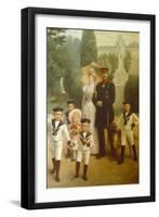 The Royal Family in the Park at Sanssouci, 1891-William Friedrich Georg Pape-Framed Giclee Print