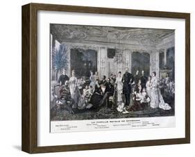 The Royal Family of Denmark, 1891-Henri Meyer-Framed Giclee Print