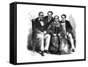 The Royal Family of Tahiti, 1864-null-Framed Stretched Canvas