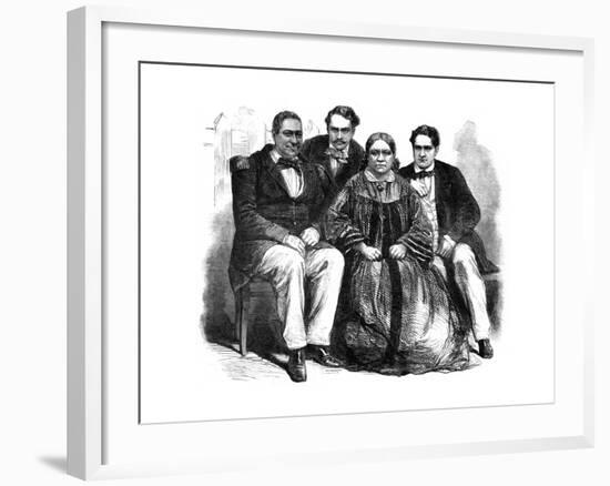 The Royal Family of Tahiti, 1864-null-Framed Giclee Print