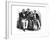 The Royal Family of Tahiti, 1864-null-Framed Giclee Print