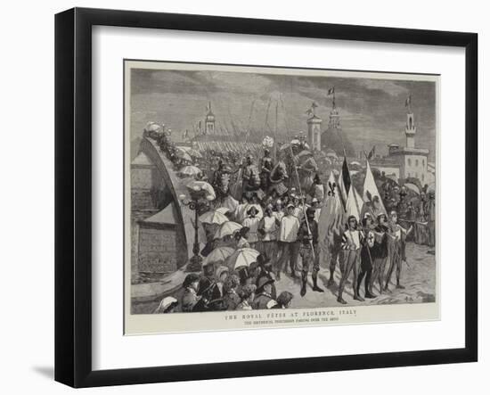 The Royal Fetes at Florence, Italy-Robert Barnes-Framed Giclee Print