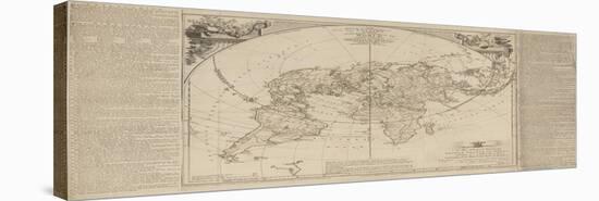 The Royal Geographical Pastime: Exhibiting a Complete Tour Round the World, London, 1770-Thomas Jefferys-Stretched Canvas