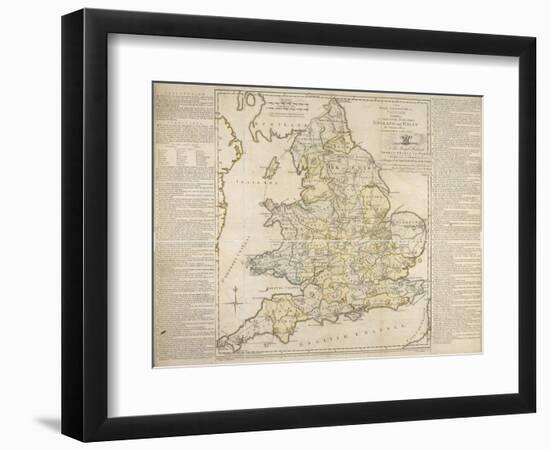 The Royal Geographical Pastime, Exhibiting a Complete Tour Thro' England and Wales, London, 1770-Thomas Jefferys-Framed Giclee Print