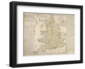 The Royal Geographical Pastime, Exhibiting a Complete Tour Thro' England and Wales, London, 1770-Thomas Jefferys-Framed Giclee Print