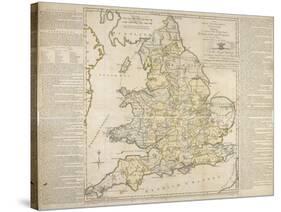 The Royal Geographical Pastime, Exhibiting a Complete Tour Thro' England and Wales, London, 1770-Thomas Jefferys-Stretched Canvas