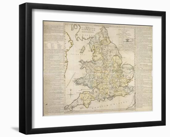 The Royal Geographical Pastime, Exhibiting a Complete Tour Thro' England and Wales, London, 1770-Thomas Jefferys-Framed Giclee Print