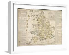 The Royal Geographical Pastime, Exhibiting a Complete Tour Thro' England and Wales, London, 1770-Thomas Jefferys-Framed Giclee Print