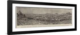 The Royal Greek Wedding, a Panoramic View of Athens in 1889-null-Framed Giclee Print