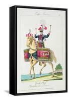 The Royal Guard: a Kettledrummer of the Lancers, Plate from French Troops-null-Framed Stretched Canvas