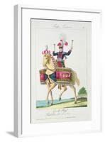 The Royal Guard: a Kettledrummer of the Lancers, Plate from French Troops-null-Framed Giclee Print