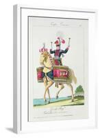 The Royal Guard: a Kettledrummer of the Lancers, Plate from French Troops-null-Framed Giclee Print
