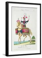 The Royal Guard: a Kettledrummer of the Lancers, Plate from French Troops-null-Framed Giclee Print