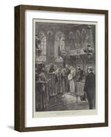 The Royal Home-Coming at Bucharest, Ceremony in the Metropolitan Church-William Heysham Overend-Framed Giclee Print