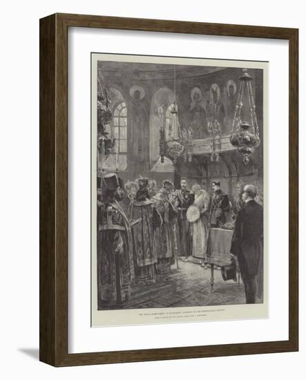 The Royal Home-Coming at Bucharest, Ceremony in the Metropolitan Church-William Heysham Overend-Framed Giclee Print