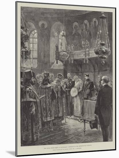 The Royal Home-Coming at Bucharest, Ceremony in the Metropolitan Church-William Heysham Overend-Mounted Giclee Print