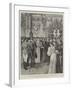 The Royal Home-Coming at Bucharest, the Mayor Offering Bread and Salt at the Railway Station-Amedee Forestier-Framed Giclee Print