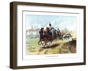 The Royal Horse Artillery, C1890-Geoffrey Douglas Giles-Framed Giclee Print