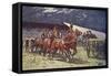 The Royal Horse Artillery Drive at the Searchlight Tattoo-William Barnes Wollen-Framed Stretched Canvas