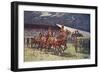 The Royal Horse Artillery Drive at the Searchlight Tattoo-William Barnes Wollen-Framed Giclee Print