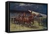 The Royal Horse Artillery Drive at the Searchlight Tattoo-William Barnes Wollen-Framed Stretched Canvas