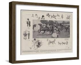 The Royal Horse Show in the Old Deer Park, Richmond-Frank Craig-Framed Giclee Print