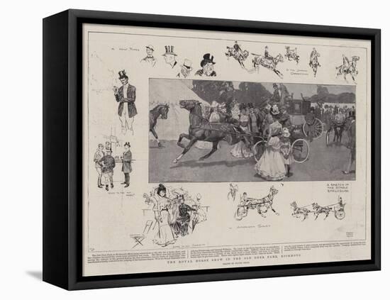 The Royal Horse Show in the Old Deer Park, Richmond-Frank Craig-Framed Stretched Canvas