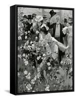 The Royal Horticultural Society's Show in the Temple Gardens-Frank Craig-Framed Stretched Canvas