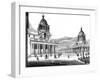 The Royal Hospital, Greenwich, London, 19th Century-null-Framed Giclee Print