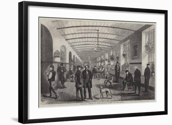 The Royal Hospital of Bethlehem, the Gallery for Men-Frank Vizetelly-Framed Giclee Print