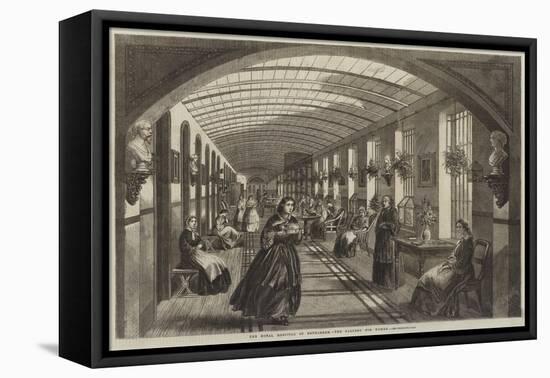 The Royal Hospital of Bethlehem, the Gallery for Women-Frank Vizetelly-Framed Stretched Canvas
