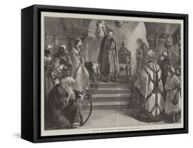 The Royal Institute Costume Ball Tableaux, Sir J D Linton's Group-William Heysham Overend-Framed Stretched Canvas