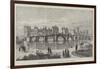 The Royal Jubilee Exhibition, Newcastle-On-Tyne, the Old Tyne Bridge-Thomas Harrington Wilson-Framed Giclee Print