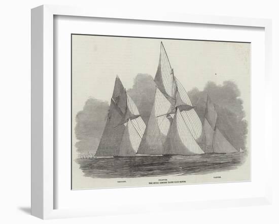 The Royal London Yacht Club Match-Edwin Weedon-Framed Giclee Print