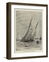 The Royal London Yacht Club Match-Charles William Wyllie-Framed Giclee Print