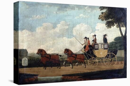The Royal Mail Coach, Chelmsford to London, 1799-John Cordrey-Stretched Canvas