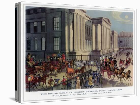 The Royal Mails at London General Post Office, 1830-R Reeves-Stretched Canvas