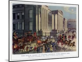 The Royal Mails at London General Post Office, 1830-R Reeves-Mounted Giclee Print