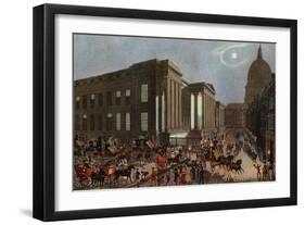The Royal Mails Starting from the General Post Office, London, 1830-R Reeves-Framed Giclee Print