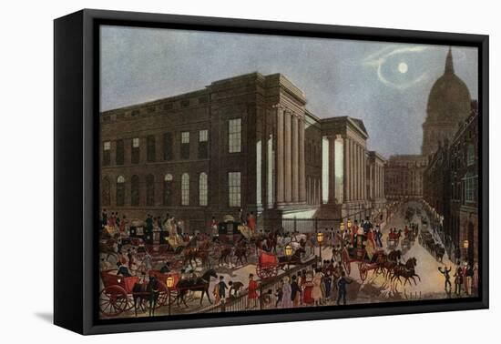 The Royal Mails Starting from the General Post Office, London, 1830-R Reeves-Framed Stretched Canvas