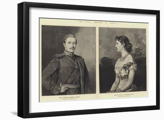 The Royal Marriage at Berlin-null-Framed Giclee Print