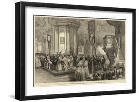 The Royal Marriage at St Petersburg-Arthur Hopkins-Framed Giclee Print