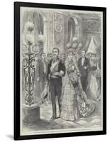 The Royal Marriage at the Chateau D'Eu, Wedding Party Leaving the Chapel and Crossing the Hall-null-Framed Giclee Print