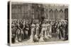 The Royal Marriage at Windsor, the Ceremony in the Private Chapel of the Castle-null-Stretched Canvas