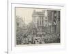 The Royal Marriage Celebration at Inverness, Singing God Save the Queen-null-Framed Giclee Print